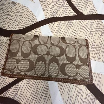 Coach Other | Check Book Cover | Color: Brown | Size: Os