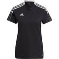 adidas Damen Tiro 21 Poloshirt, Größe XS in Schwarz