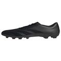 adidas Unisex Accuracy.4 Football Boots Flexible Ground Shoes, Black/Black/White, 9 Women/8 Men