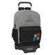 Harry Potter House of Champions - Large Backpack with Trolley, Ideal for Children of Different Ages, Comfortable and Versatile, Quality and Resistance, 30 x 14 x 43 cm, Melange Grey/Black, Grey