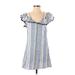 Soul Harmony Energy Casual Dress - Shift: Blue Print Dresses - Women's Size Small