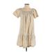 Gap Casual Dress - DropWaist Square Short sleeves: Tan Dresses - New - Women's Size X-Small