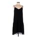 Tildon Casual Dress - A-Line V Neck Sleeveless: Black Print Dresses - Women's Size Medium