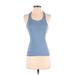 Adidas Active Tank Top: Blue Activewear - Women's Size X-Small