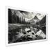 Millwood Pines Canadablack & White Mountain Reflections II On Canvas Print Metal in Gray | 24 H x 32 W x 1 D in | Wayfair