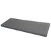 Ebern Designs 2" High-Resilience Foam Indoor/Outdoor Patio Furniture/Window Seat Bench Cushion Polyester in Gray | 2 H x 60 W x 23 D in | Wayfair