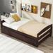 Red Barrel Studio® Maydean Platform Bed Wood in Brown | 22.1 H x 40.6 W x 75.4 D in | Wayfair 53B2B3A97B4F419691F046466B5DA83D