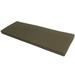 Ebern Designs 3" High-Resilience Foam Indoor/Outdoor Patio Furniture/Window Seat Bench Cushion in Green/Brown | 3 H x 59 W x 19 D in | Wayfair