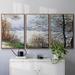 Red Barrel Studio® The Banks of the Seine, Ile de la Grande - 3 Piece Floater Frame Print on Canvas in White | 36 H x 75 W x 2 D in | Wayfair