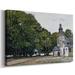 Latitude Run® The Chapel Notre-Gallery Wrapped Canvas Metal in Brown/Green/White | 40 H x 60 W x 1.5 D in | Wayfair
