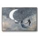 Wexford Home Celestial Love I Framed On Canvas Print Canvas, Solid Wood in Black/Gray/White | 27 H x 41 W x 2 D in | Wayfair CF11-2659386-FL302