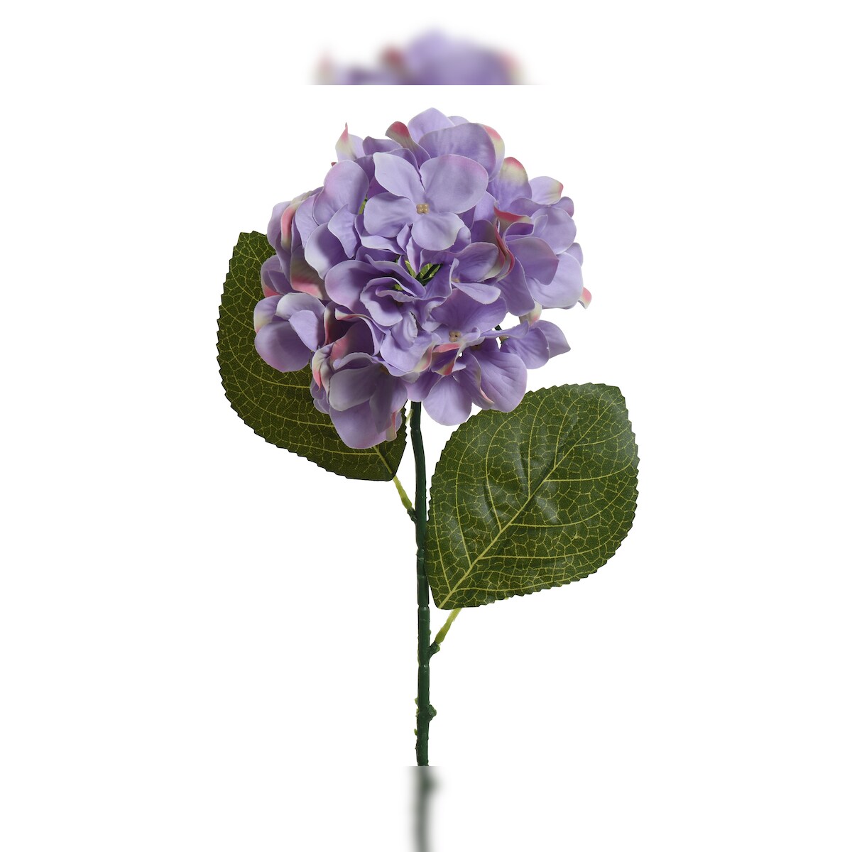 Decoris Kunstblumen Hortensie 66cm Künstliche Seidenblumen Dekoblumen Blumendeko Lila Image