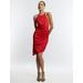 Women's Anwen Ruched Mini Dress in Fiery Red / 6 | BCBGMAXAZRIA