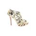 Calvin Klein Heels: Gold Shoes - Women's Size 7 - Open Toe