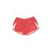 Nike Athletic Shorts: Red Stripes Activewear - Women's Size Medium