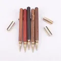 Stylo à bille corps en bois encre noire pointe Fine 0.5mm pour hommes et femmes cadeau bureau