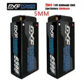 DXF-Batterie Lipo 2S Shorty HV 7.6V 6300mAh 130C 4mm 5mm Graphène Bullet Competition Short