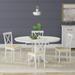 5-Piece Dining Set, Oval Butterfly Leaf Table and X-Back Chairs