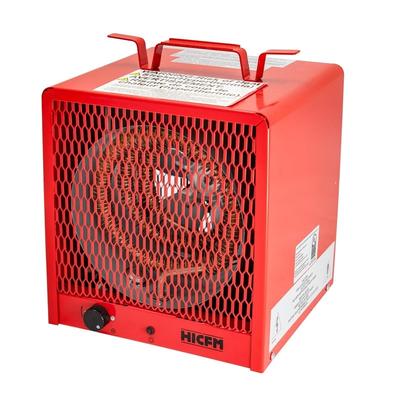 4800 Watt Red Electric Garage Heater, Micathermic Space Heater with Integrated Thermostat Control
