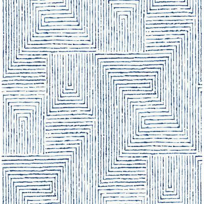 Scott Living Ink Blue Peel and Stick Wallpaper