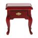 Miniature Wood Bedside Table Mini Night Table Adornment Mini House Furnishing