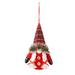 Warkul Christmas Gnome Doll Hanging Ornament Glowing Dwarf Doll Plushies Faceless Doll Plush Toy Xmas Tree Pendant Christmas Party Home Decoration Christmas Gift
