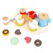 NUOLUX 1 Set Wooden Tea Set Simulation Food Set Pretend Play Set Miniature Tea Party Accessories