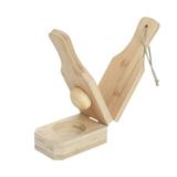 FeiraDeVaidade Wooden Plantain Press Banana Smasher Maker Green Plantain S Wood 2 In 1 Crispy For Fried Plantains Chips &Cups