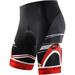 Sponeed Bike Shorts for Men Gel Padded Road Riding Bicycle Bottoms Mountain Bike Gear Red M