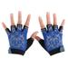 Children Gloves Half Finger Kids Cycling Biking Riding Running Gloves Boy s Girl s Outdoor Sports Accessory -Size M (Blue)