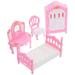 Miniature Landscape Prop Dresser Decor Furniture Micro Bed Wardrobe Bedroom Accessories Plastic