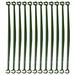 HEMOTON 12pcs Tomato Cage Stake Arms Deformable Plant Supports Tomato Stakes Tomato Cage Trellis