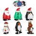 STOBOK 6Pcs Christmas Clockwork Toy Funny Wind up Walking Animal Toy Lovely Kids Toys for Christmas Birthday Thanksgiving