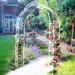 Metal Garden Arch Assemble Freely with 8 Styles Garden Arbor Trellis Climbing Plants Support Rose Arch Black