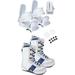 Northwave Snowboard Boots 7 7.5 White Bindings Womens Package White Navy WL1