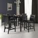 5-Piece Faux Marble Top Counter Height Dining Table Set