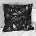 Designart "Hollywood Glamour Diamond In Black And White" Glam Printed Throw Pillow