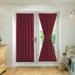 Anself 2 Panel French Door Curtains with Grommet Sun Blocking and Thermal Blackout â€“ Perfect for Window Kitchen and Patio Doors