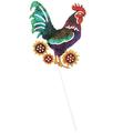 Rustic Style Rooster Stake Garden Rooster Decor Metal Rooster Art Decorative Rooster Garden Decor