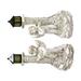 2pcs Solar Angel Roman Column Garden Decor Solar Angel Statues Garden