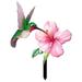 Acrylic Garden Stake Hummingbird And Flower Garden Stake Garden Decoration