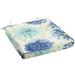 Outdoor Living and Style Gardenia Seaglass Floral Corded Outdoor Chair Cushion - 19 - Blue and