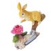 Solar Rabbit Light Solar Light Resin Rabbit Statue Solar Tiki Lights Garden Lamp Decor