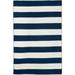 Sorrento Stripe Navy Reversible Lightweight Rug 8 3 X 11 6