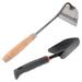 1 Set Hand Plow Hoe with Hand Shovels Hand Hoe Weeding Tool Garden Trowels Transplant Trowel and Cultivator Hand Rake for Cultivator Transplanter