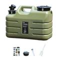 figatia Water Container Water Carrier with Spigot with Screw Lid Water Bucket Water Storage Jug for Washing Hand Survival Outdoor BBQ 34x15x24cm 11L