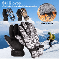 GIFFIH Waterproof Ski Gloves Winter Snow Outdoor Sport Women Men Warm Snowmobile Motorcycle Touch Screen Snowboard Ski Gloves