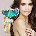 EHQJNJ Silicone Couples Rings Set Brystal Buterfly Ring Buterfly Ring Diamond Ring Gift Ring Peacock Shape Peacock Ring Diamond Ring Big Diamond Ring Couples Gifts for Him and Her
