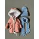 Winterjacke mit Strickmütze und Schal für eine Puppe Paola Reina Las Amigas, Kleidung Set für Paola Reina, Puppen Kleidung, Outfit Puppe