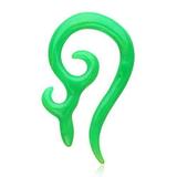 Devil s Horn Acrylic Ear Gauge Spiral Hanging Taper